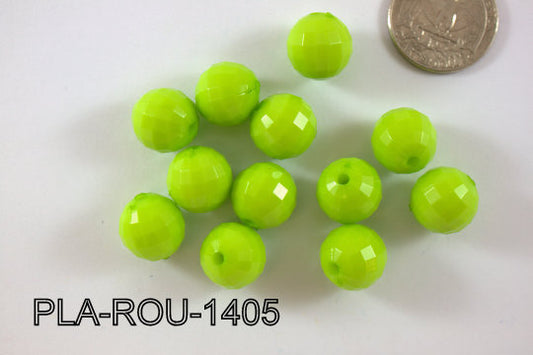 Plastic Bead Round 14mm PLA-ROU-1405
