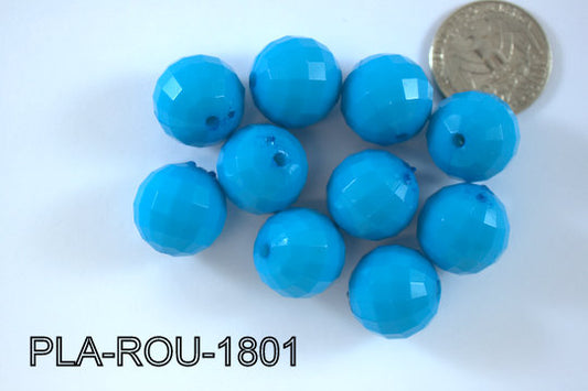 Plastic Bead Round 18mm PLA-ROU-1801