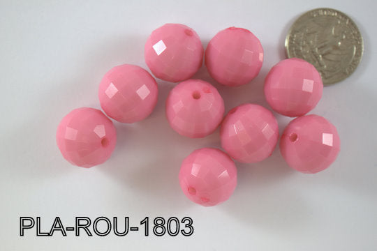 Plastic Bead Round 18mm PLA-ROU-1803