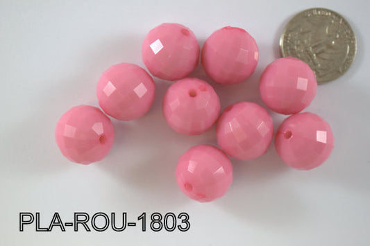 Plastic Bead Round 18mm PLA-ROU-1803