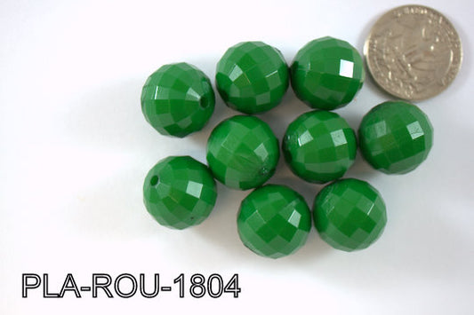 Plastic Bead Round 18mm PLA-ROU-1804