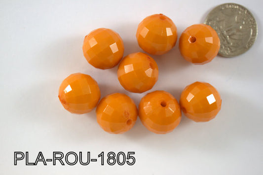Plastic Bead Round 18mm PLA-ROU-1805