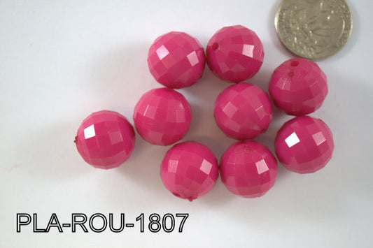 Plastic Bead Round 18mm PLA-ROU-1807