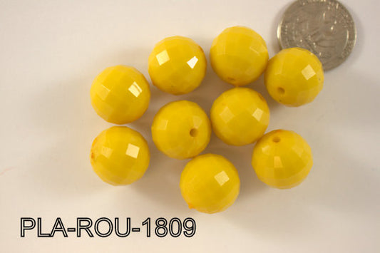 Plastic Bead Round 18mm PLA-ROU-1809