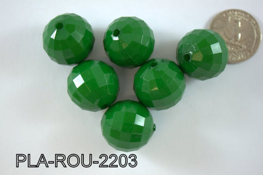 Plastic Bead Round 22mm PLA-ROU-2203