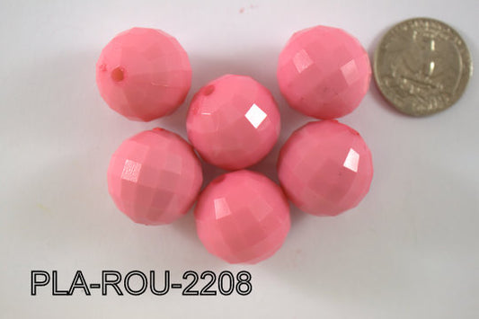 Plastic Bead Round 22mm PLA-ROU-2208