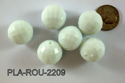 Plastic Bead Round 22mm PLA-ROU-2209