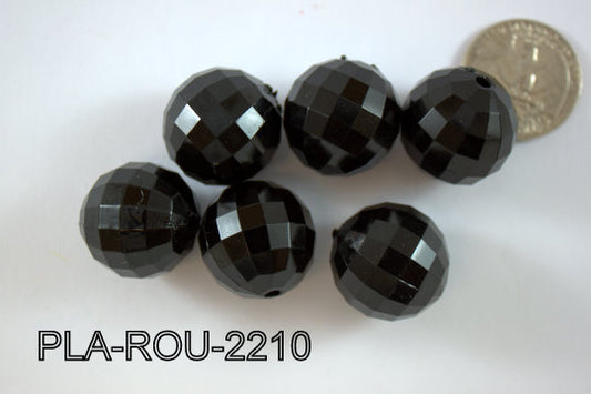 Plastic Bead Round 22mm PLA-ROU-2210