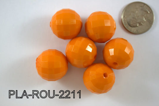 Plastic Bead Round 22mm PLA-ROU-2211