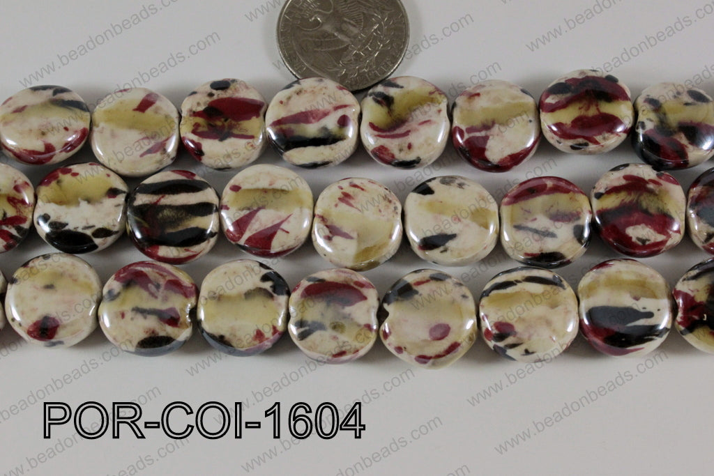 Porcelain Round 16mm POR-COI-1604
