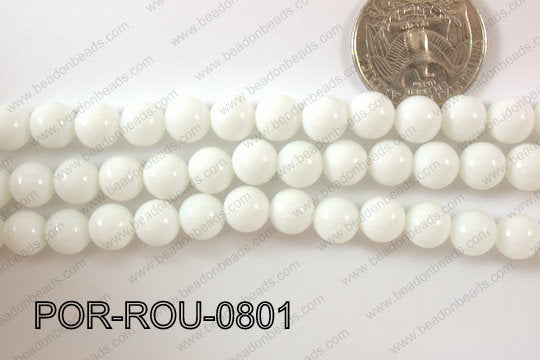 Porcelain Round 8mm POR-ROU-0801