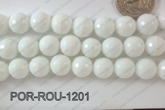 Porcelain Round Faceted 12mm POR-ROU-1201