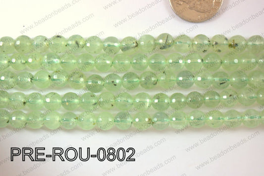 Prehnite Round Faceted 8mm PRE-ROU-0802