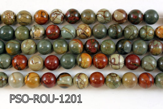 Picasso Jasper Round 12mm 16" PSO-ROU-1201