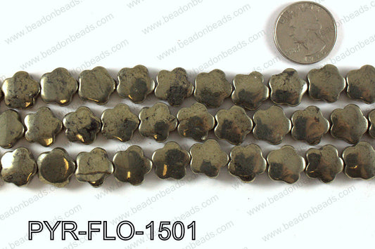 Pyrite Flower 15x15mm PYR-FLO-1501