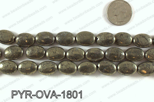 Pyrite oval 13x18mm PYR-OVA-1801