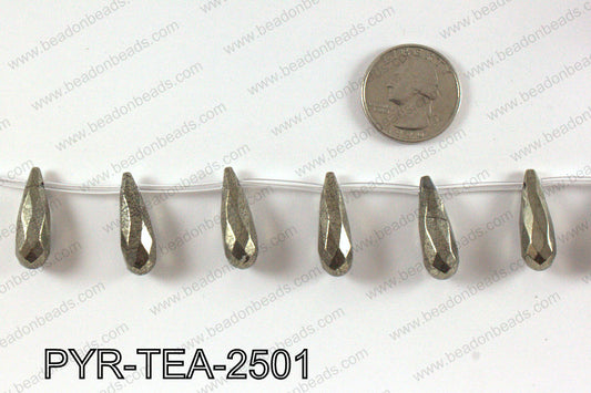Pyrite teardrop 8x25mm PYR-TEA-2501