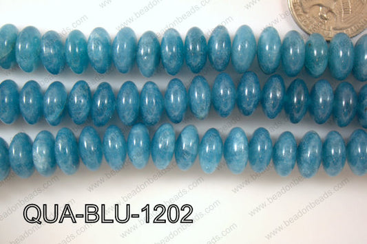 Blue Quartz Rondel 12mm QUA-BLU-1202