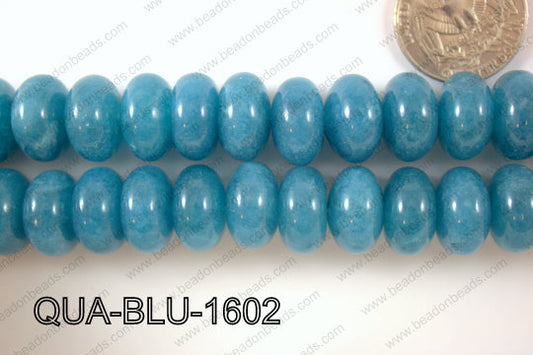 Blue Quartz Rondel 16mm QUA-BLU-1602