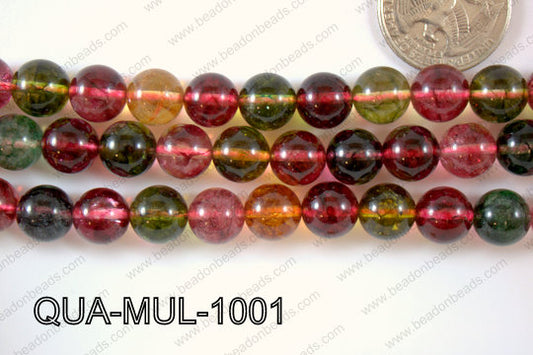 Multicolor Quartz Round 10mm QUA-MUL-1001