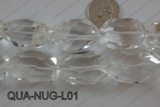 Quartz Nugget 20x35mm QUA-NUG-L01