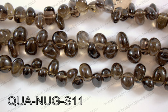 Smoky Quartz Nugget 8x14mm QUA-NUG-S11