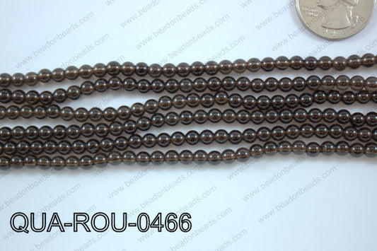 Smoky Quartz Round 4mm QUA-ROU-0466