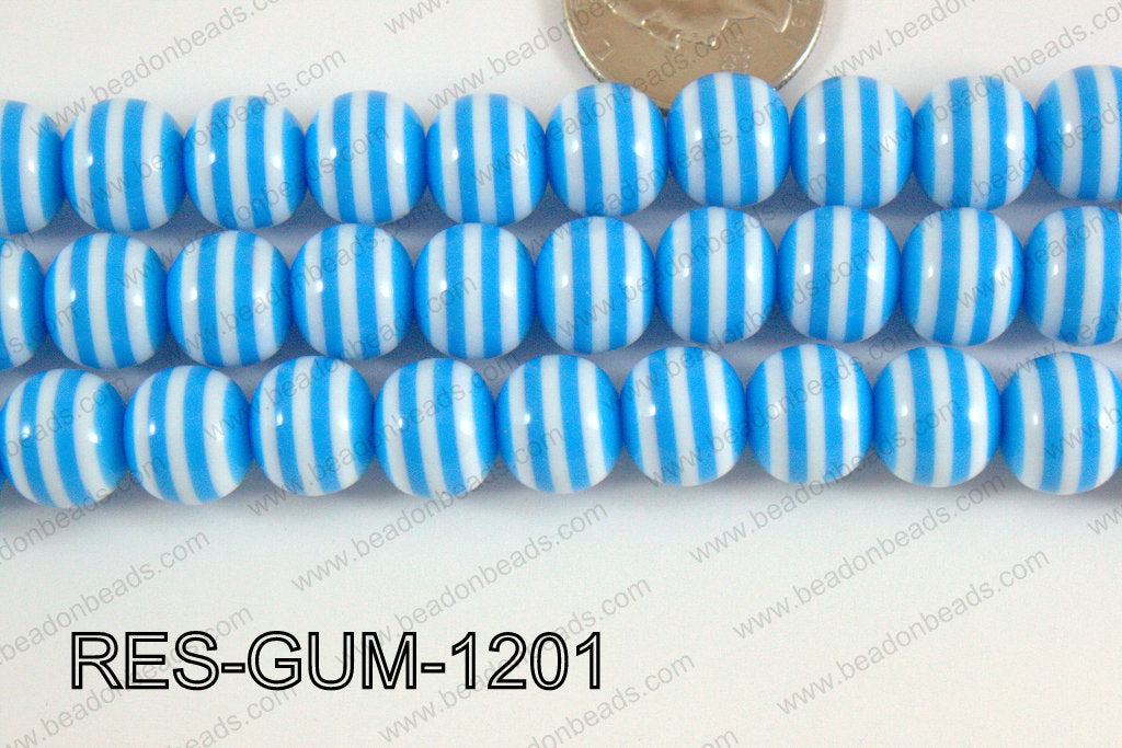 Resin gumball 12mm light blue RES-GUM-1201