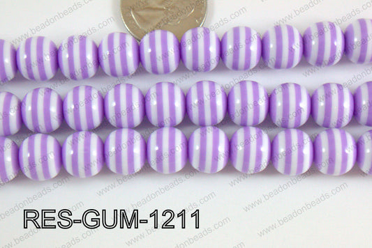 Resin gumball 12mm purple RES-GUM-1211