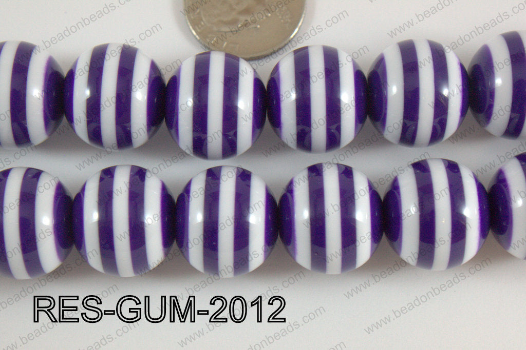 Resin gumball 20mm purple RES-GUM-2012