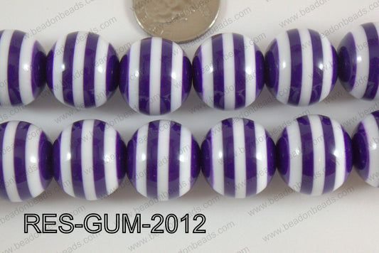 Resin gumball 20mm purple RES-GUM-2012
