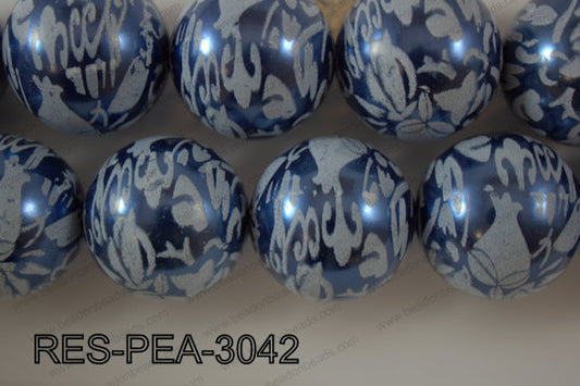 Resin Pearl Round Dark Blue 28-30mm RES-PEA-3042