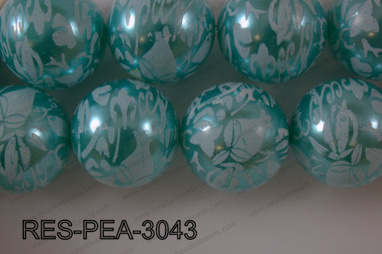 Resin Pearl Round Light Blue 28-30mm RES-PEA-3043