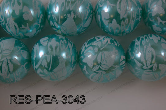 Resin Pearl Round Light Blue 28-30mm RES-PEA-3043
