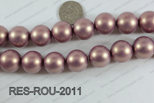 Acrylic Round Satin Finish Peach 20mm RES-ROU-2011