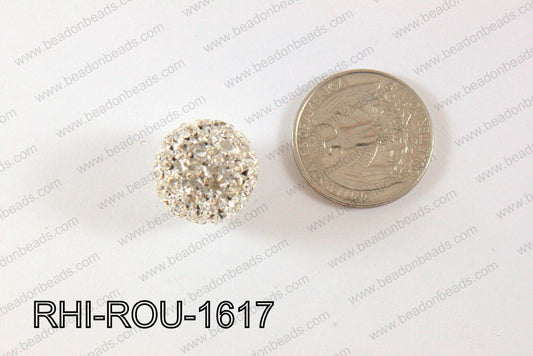 Rhinestone Balls Round 16mm Light silver RHI-ROU-1617