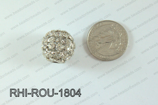 Rhinestone Balls Round 18mm Light silver RHI-ROU-1804