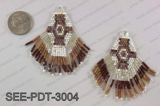 Seed bead pendant 80mm SEE-PDT-3004
