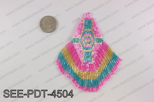 Seed bead pendant 110mm SEE-PDT-4504