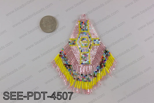Seed bead pendant 110mm SEE-PDT-4507