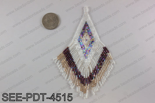 Seed bead pendant 110mm SEE-PDT-4515
