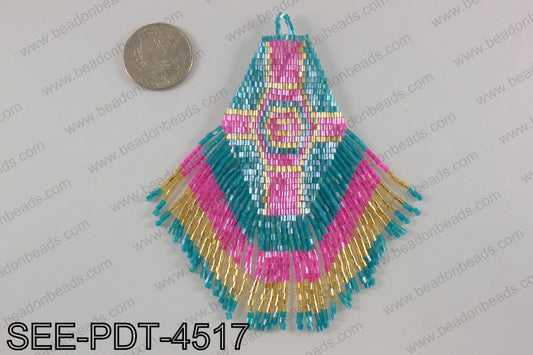 Seed bead pendant 110mm SEE-PDT-4517