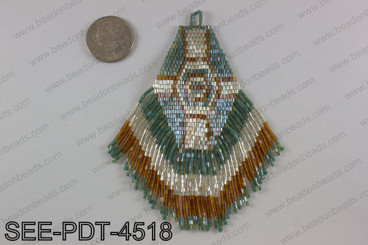 Seed bead pendant 110mm SEE-PDT-4518