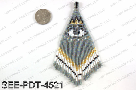Seed bead pendant 110mm SEE-PDT-4521