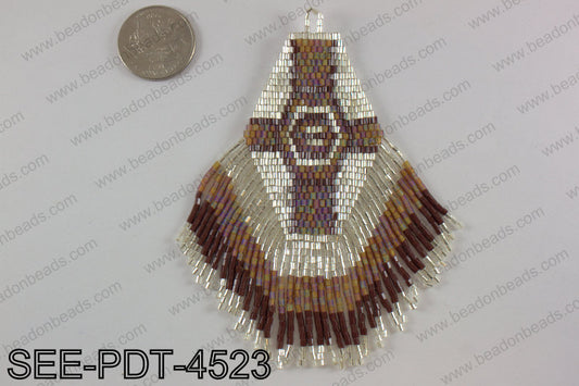 Seed bead pendant 110mm SEE-PDT-4523
