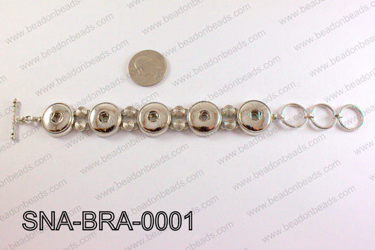 Snap On Bracelet 8.5 Inch SNA-BRA-0001
