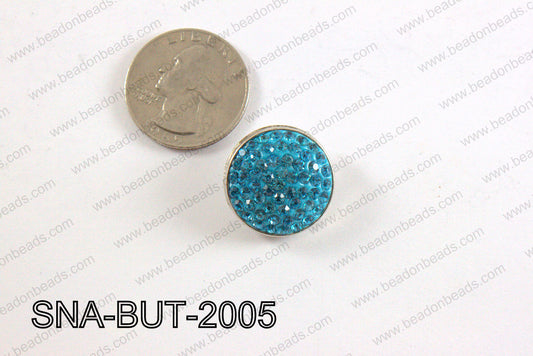 snap button 20 mm light blue round SNA-BUT-2005