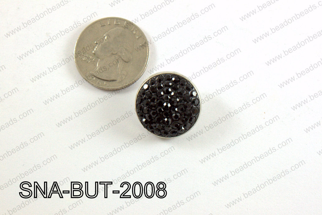 snap button 20 mm black round SNA-BUT-2008