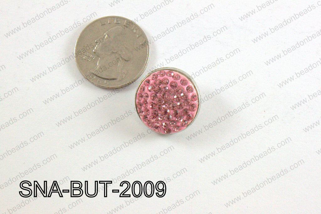 snap button 20 mm light pink round SNA-BUT-2009