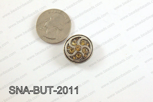 snap button 20 mm brown round SNA-BUT-2011